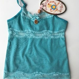 NWT Green Boho Camisole from Amor Lola size 3T.